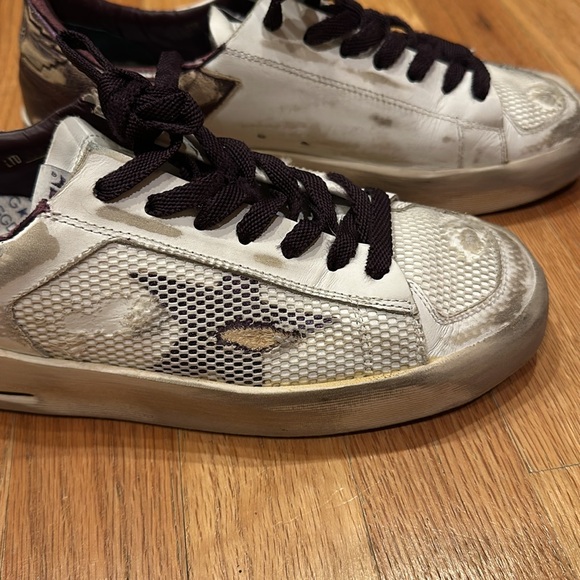 GOLDEN GOOSE STARDAN - EXCELLENT CONDITION- SIZE 37 -PURPLE AND WHITE - Picture 3 of 13